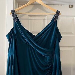 Lauren Ralph Lauren Teal Maxi Dress with Glitter Straps